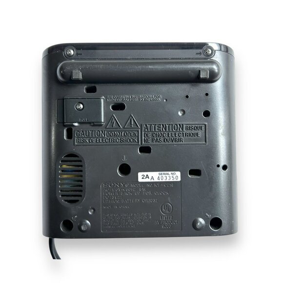 Sony Dream Machine FM/AM Digital Clock Radio Model ICF-C218 Tested & Working - Picture 4 of 5